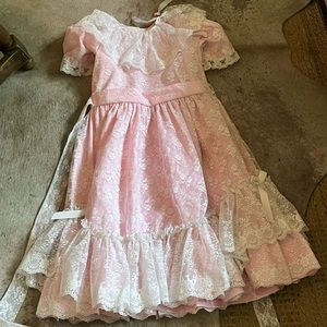Vintage Mini World lace cottagecore prairie dress